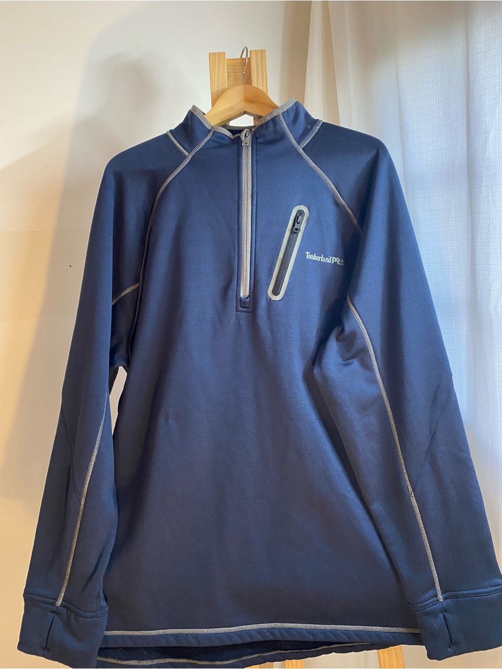 Timberland PRO Men’s XXL Quarter Zip Performance Work Pullover Blue
